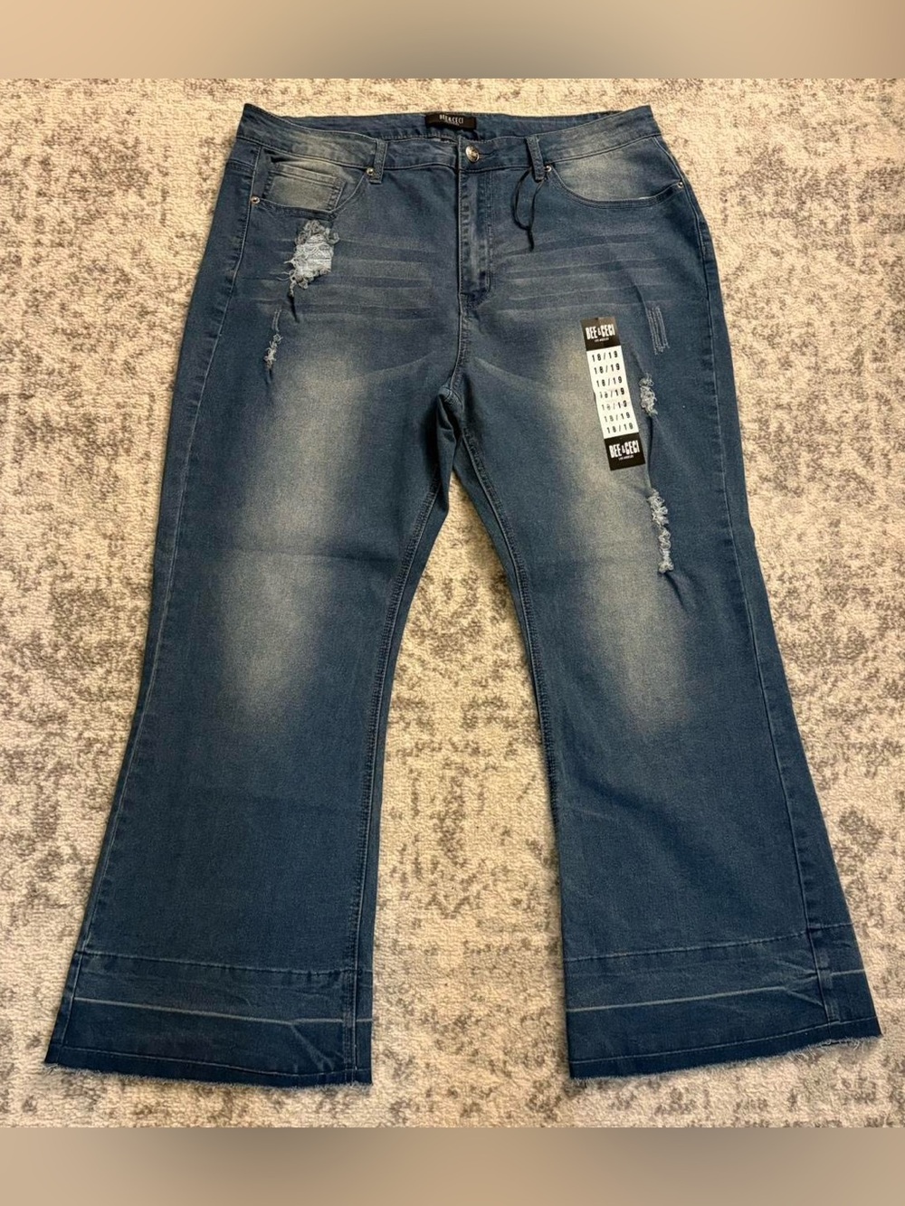 Women’s Bee & Ceci Flare Blue Jeans Brand New Size 18